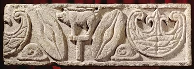 Relief Depicting Gaulish Arms and Amazon Shields from a Triumphal Arch by Gaulish